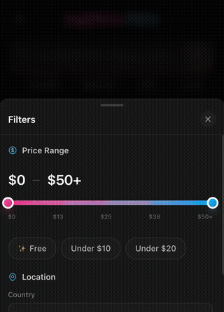 Filter OnlyFans by Price, Location & Appearance — 50+ Filters demo